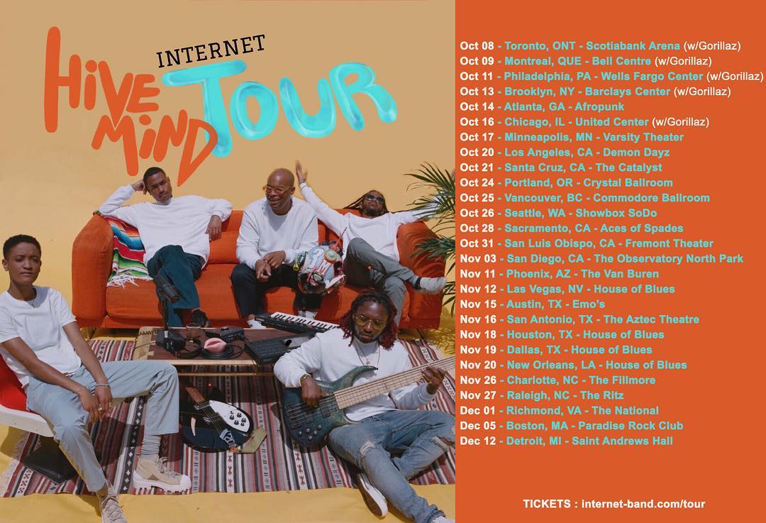 The Internet Reveal 'Hive Mind' Tour Dates - RESPECT. | The Photo