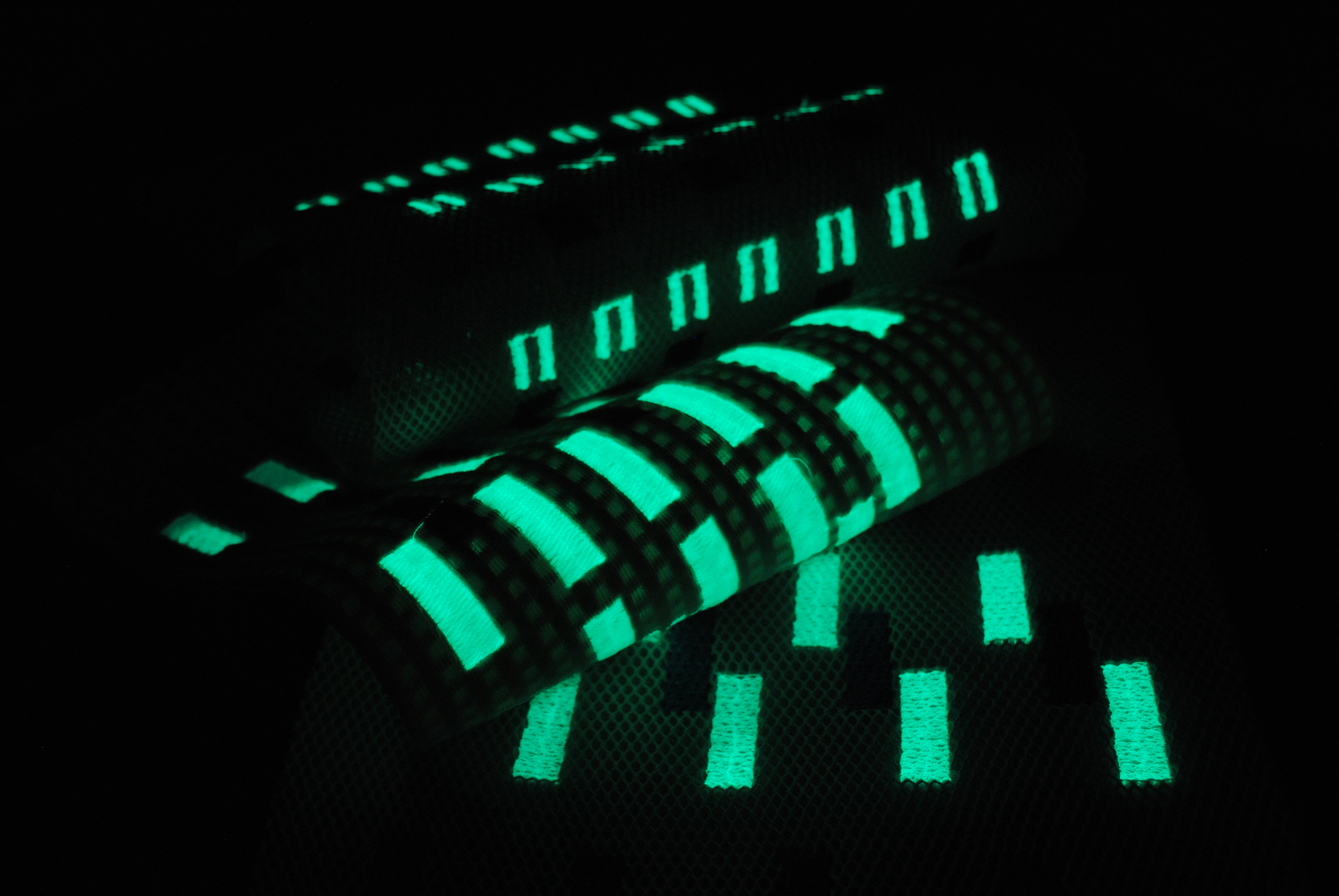 photoluminescent and digital embroidery