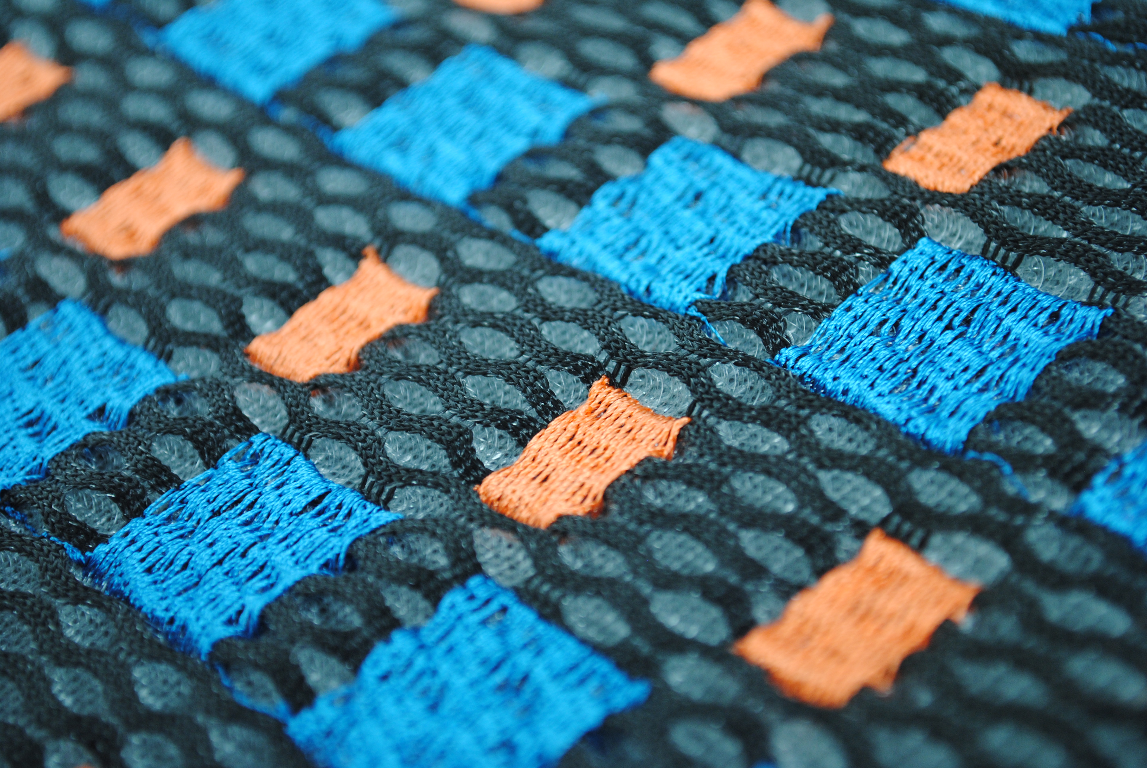 spacer material and digital embroidery