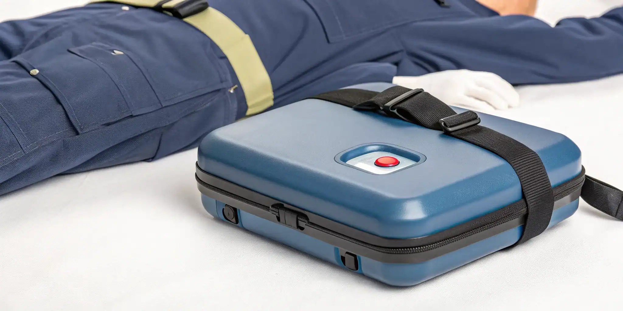 A complete choking rescue device kit with masks for adults and children.