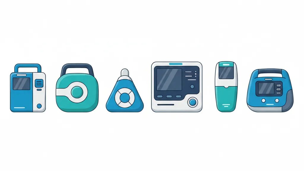 Six FDA-approved AED defibrillator machine brands compared side by side for buyer comparison