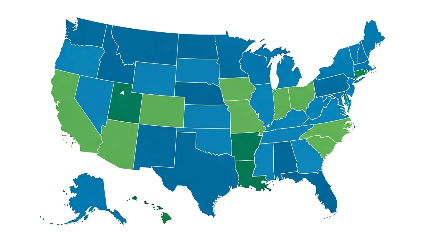 Map showing Good Samaritan law protections for AED use across United States