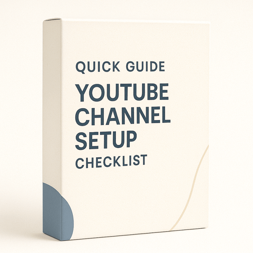 YouTube Channel Setup Checklist
