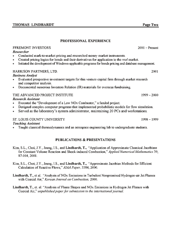 Aerospace Engineer Resume Example - Retina Light Photos for Desktop