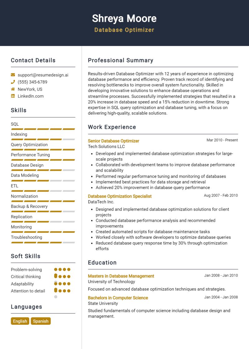 Sample Resume Pdf Databases Application Software - Colorful Photos - Professional Retina Collection