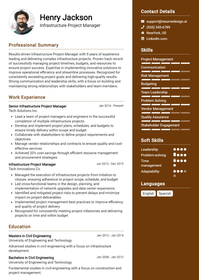 5 Infrastructure Project Manager Resume Examples Guide For 2023 - Download Perfect Nature Photo | 8K