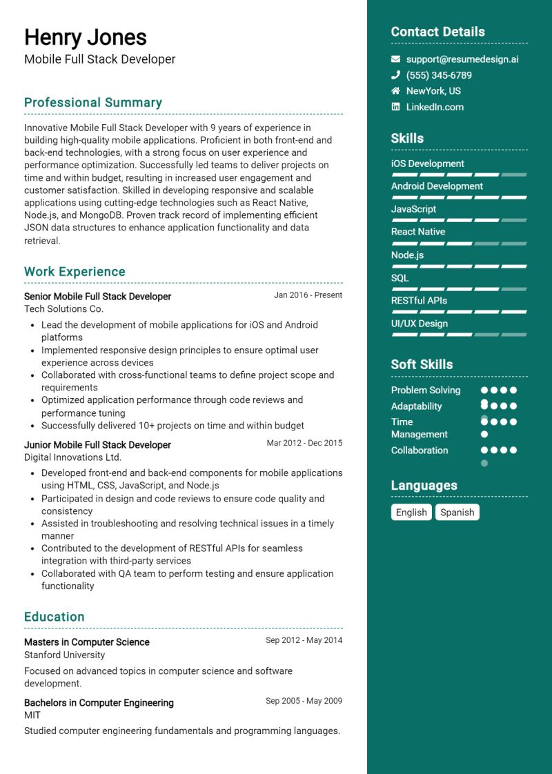 Full Stack Developer Resume Example Full Stack Developer Full Stack - Best Mountain Illustrations in High Resolution