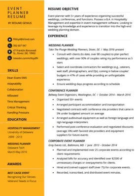 Event Planner Cover Letter Sample To Download