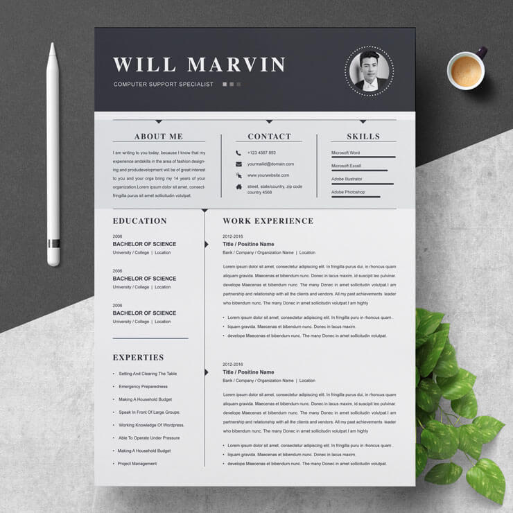 computer hardware technician resume template