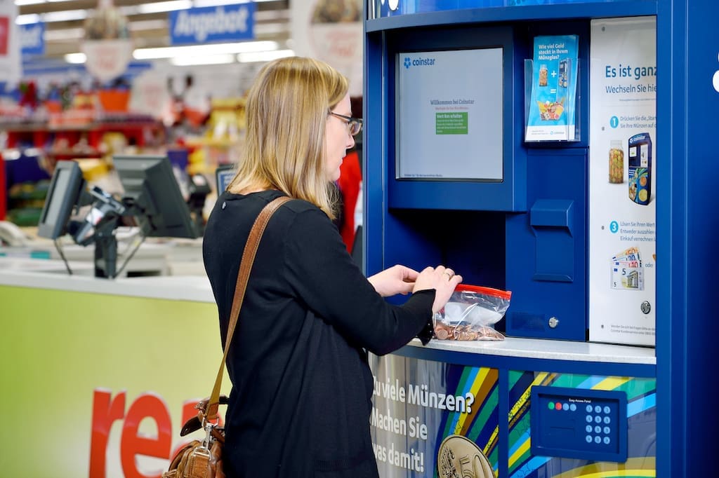 Kaufland, edeka und rewe wechseln münzgeld mit coinstar