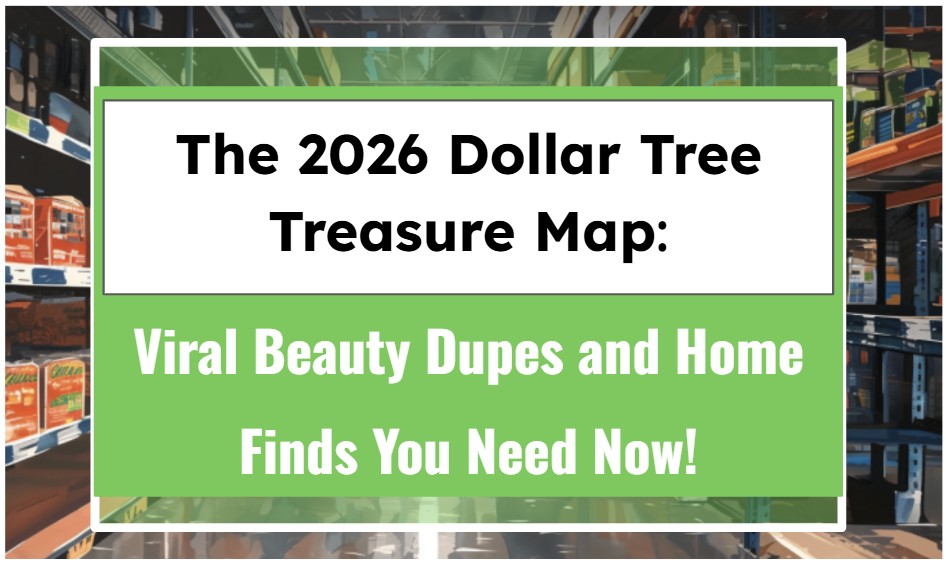 The 2026 Dollar Tree Treasure Map Viral Beauty Dupes And Home Finds 2 January Dollar Tree 