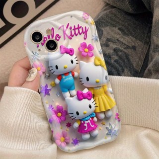 Sanrio cute cartoon Hello Kitty creative trend soft protective mobile phone case for iPhone 16 15 14 13 12 11 Pro Max 16 15 14 Plus 16e 13 12 mini X XR XS Max 6 6s 7 8 Plus SE