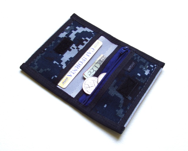 Slim Mini Deluxe Credit Card Wallet with Zipper Pocket.