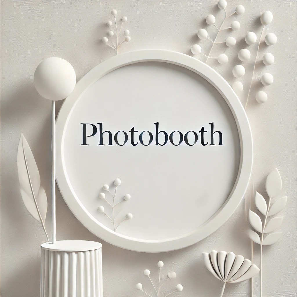 Photobooth rental services for events by Retreat Events, offering interactive photo booth experiences for weddings, corporate events, and parties.