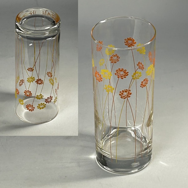 マルティグラス紫ガラス花瓶 : 昭和レトロポップガラス雑貨食器