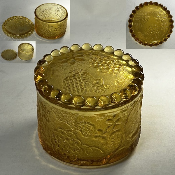 昭和レトロカメイガラス花瓶R5749 : 昭和レトロガラス食器雑貨