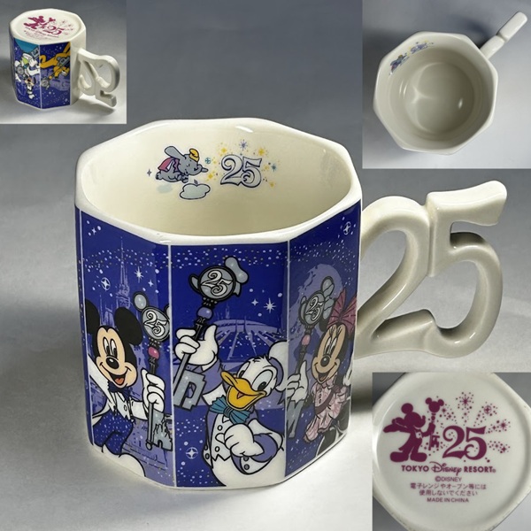 東京ディズニーリゾート25周年、マグカップ プレート 5点セット ディズニーリゾート25周年記念マグカップ : レトロポップ食器雑貨