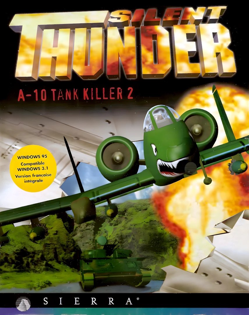 Jeu PC Silent Thunder A10 Tank Killer - Big Box Française, Bon état, Configuration à Vérifier