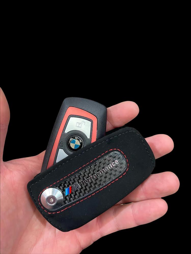 【純正品・新品未開封】BMW M Performance Key Case Genuine BMW M Performance Carbon with Tri-Color Stitched