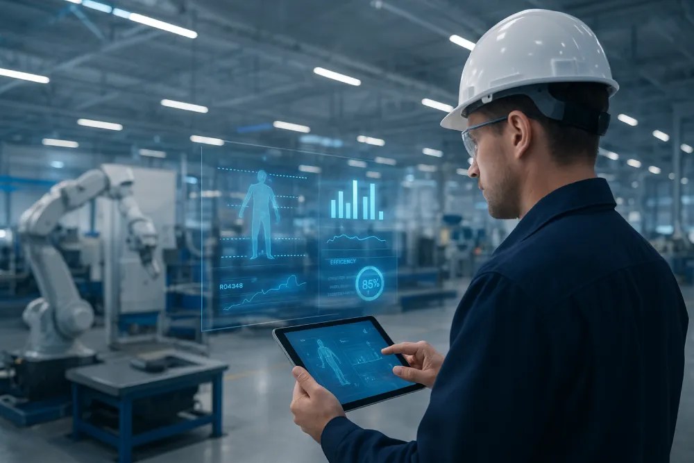 AI-generated manufacturing time study chart showing cycle time variations