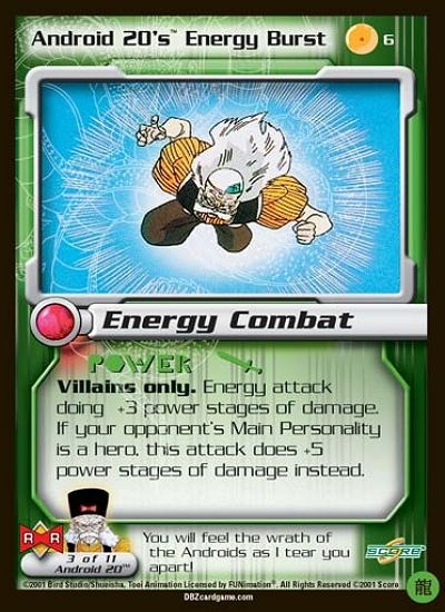 Android 20's Energy Burst 6