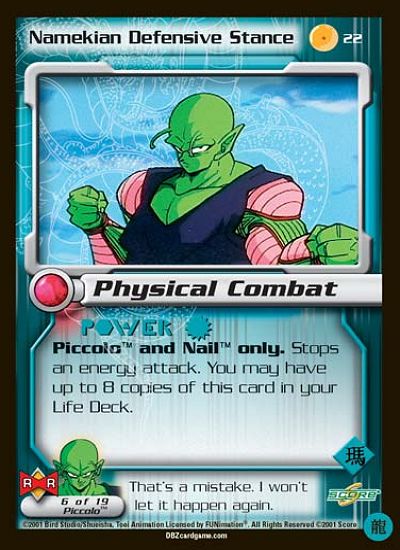 Namekian Defensive Stance 22