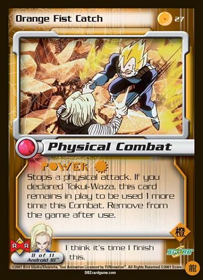 Orange Fist Catch 27