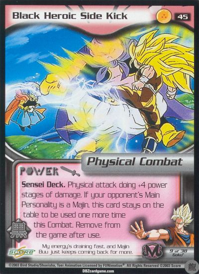 Black Heroic Side Kick 45