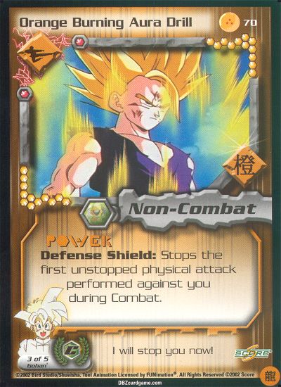 Orange Burning Aura Drill 70