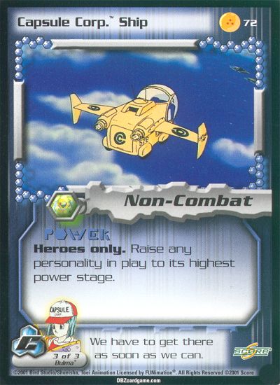 Capsule Corp. Ship 72