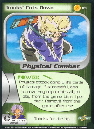 Trunks Cuts Down 83