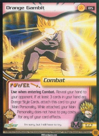 Orange Gambit 85