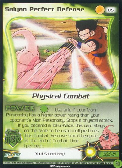 Saiyan Perfect Defense 85