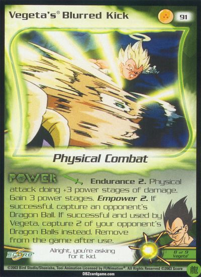 Vegeta's Blurred Kick 91