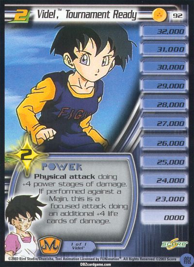 Videl, Tournament Ready LEV2 92