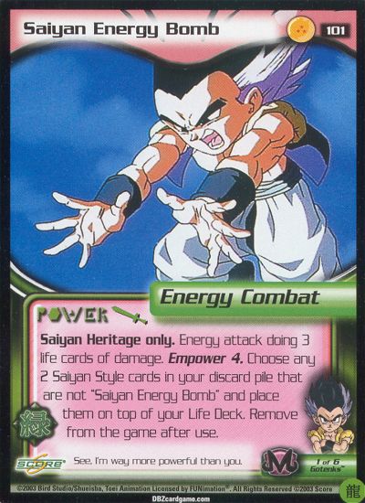 Saiyan Energy Bomb 101
