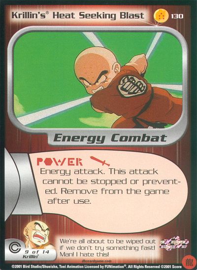 Krillin's Heat Seeking Blast 130