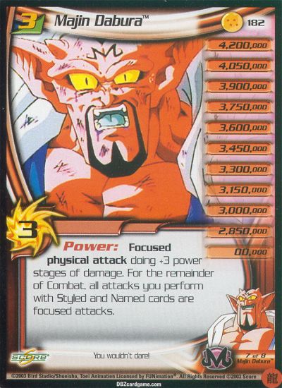 Majin Dabura LEV3 182