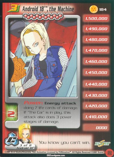 Android 18, the Machine LEV3 184