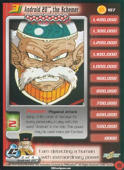 Android 20, the Schemer LEV3 187
