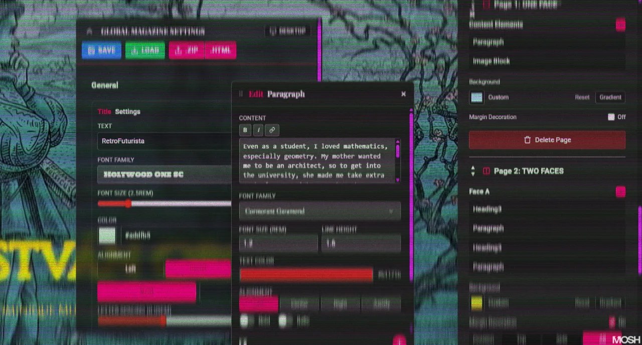 DIY RetroFuturista Magazine Editor