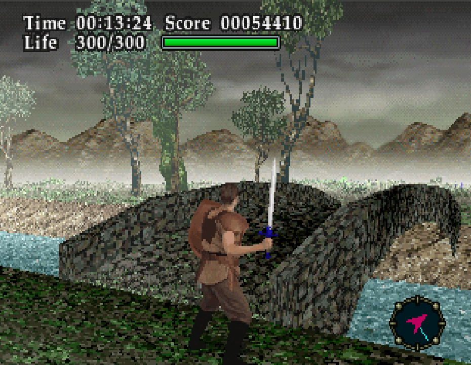 Jeu Vidéo Virtual Hydlide - Version PAL Pour Sega Saturn - En Très Bon état Complet