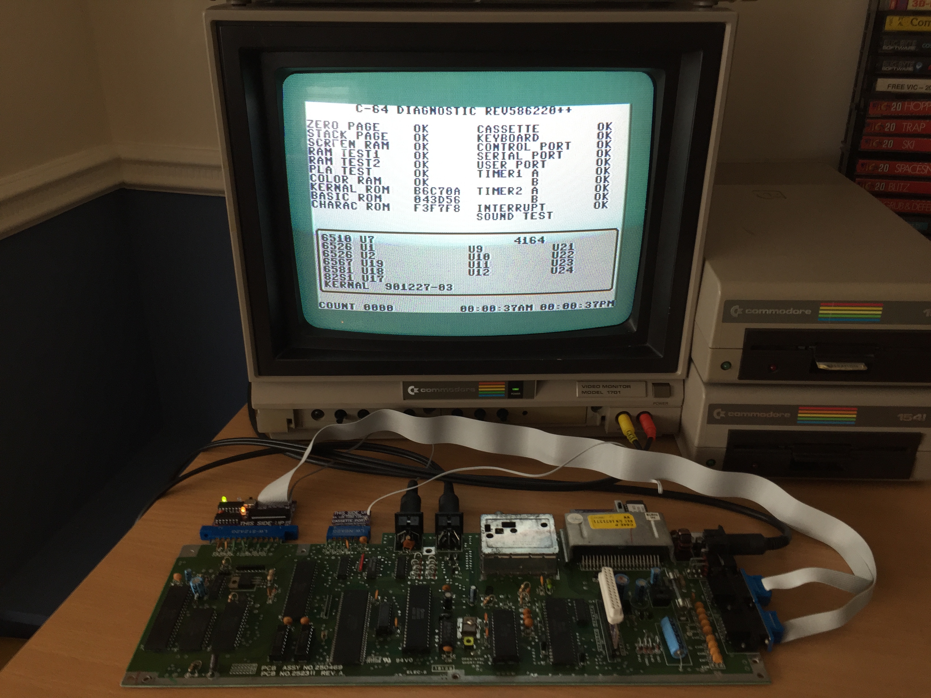 Commodore 64 (ASSY 250469) Board Repairs – Adam's Vintage Computer