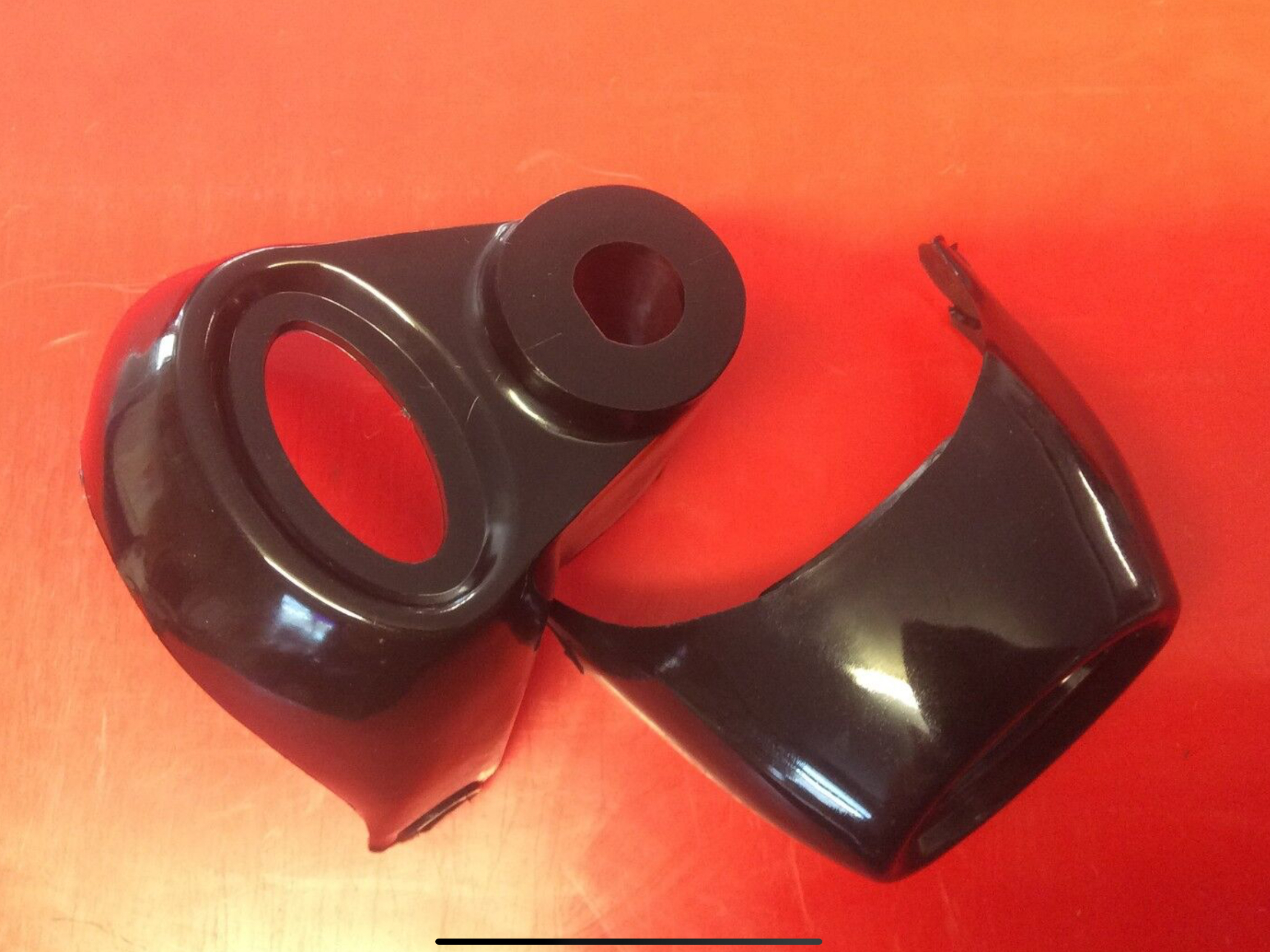 PAIR OF TRIUMPH STEERING COLUMN COWL WITH OVERDRIVE