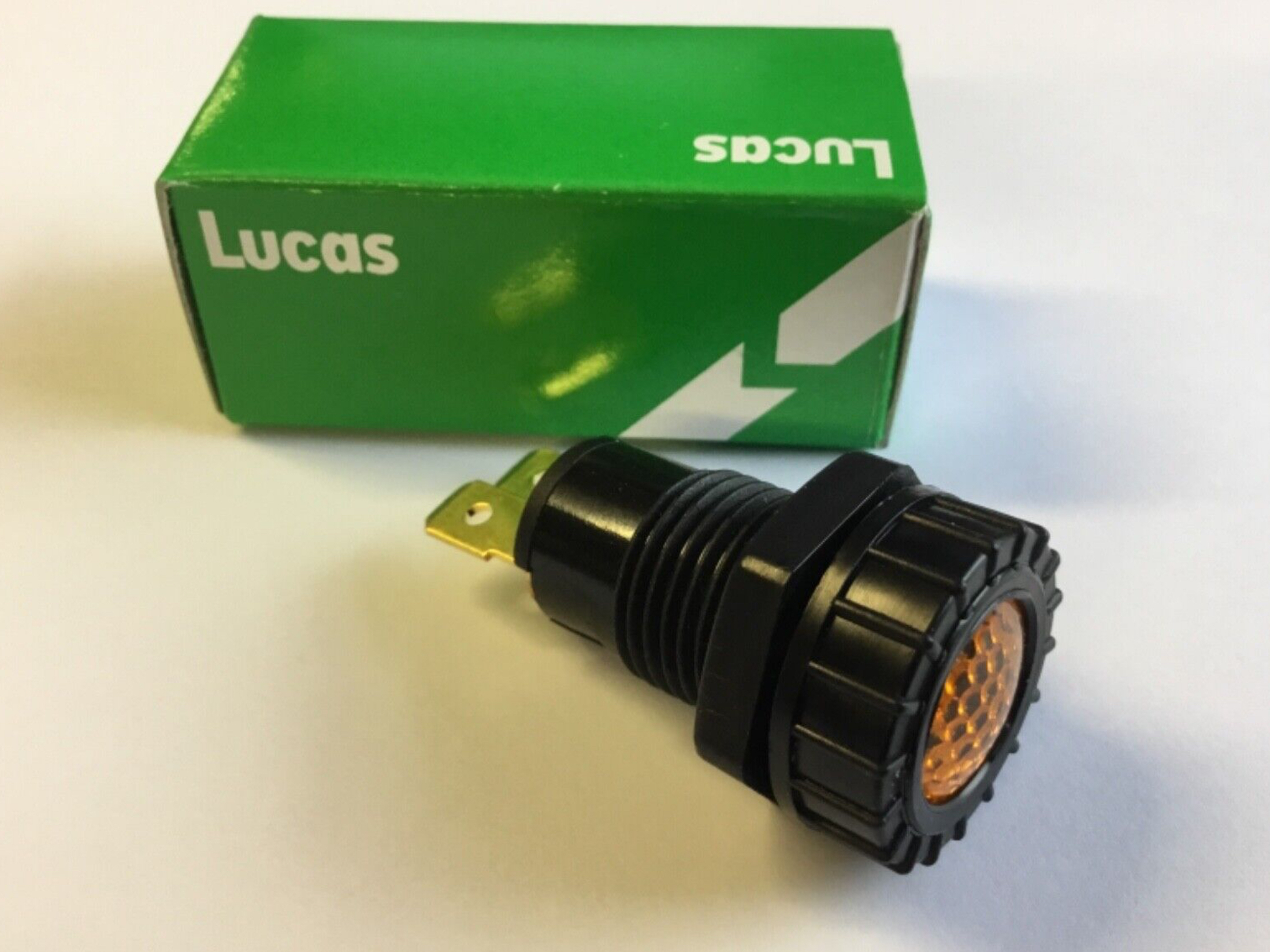 Genuine Lucas Blue Illuminated Warning Light 6.3mm terminals SPB362 0-609-62