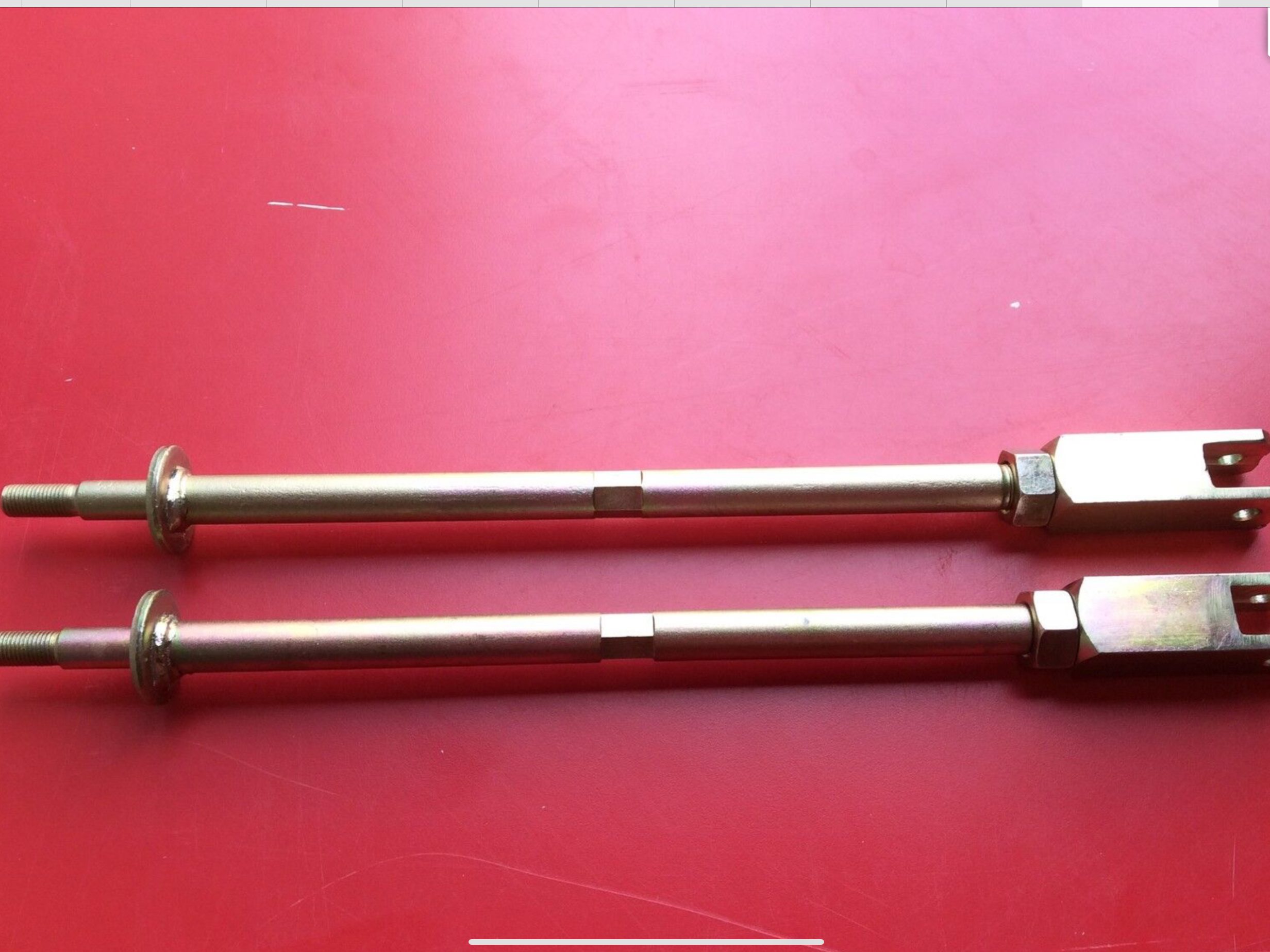 Pair Heavy duty adjustable tie bars for Classic Mini 21A1091
