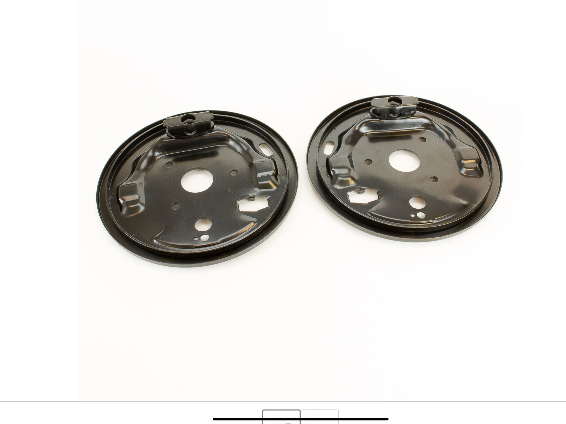 Pair of rear brake back plate R/H and L/h 21a1058/60