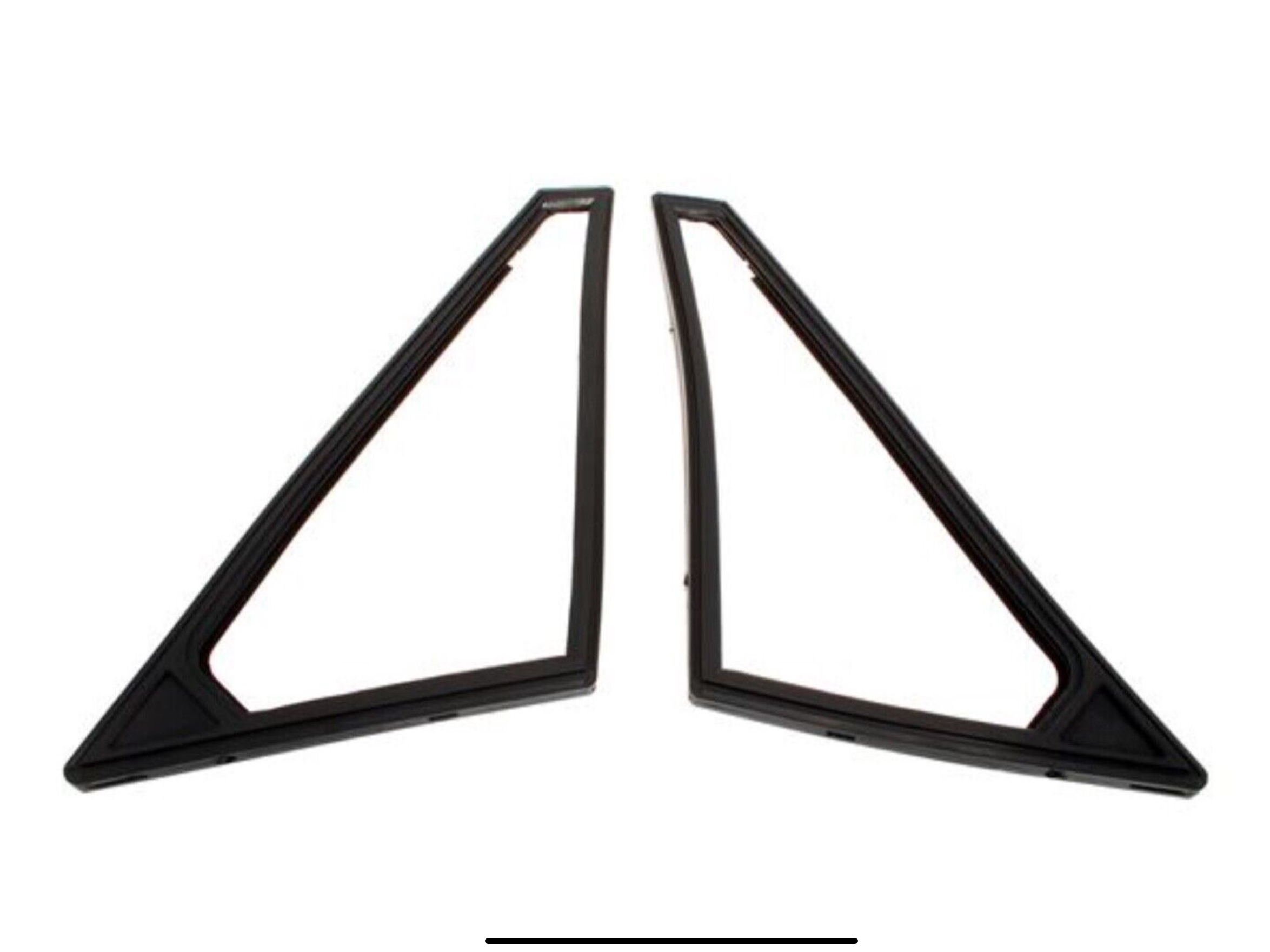 Pair New Triumph Stag 1/4 Light Rubber Seals to Door Window Frame Quarter