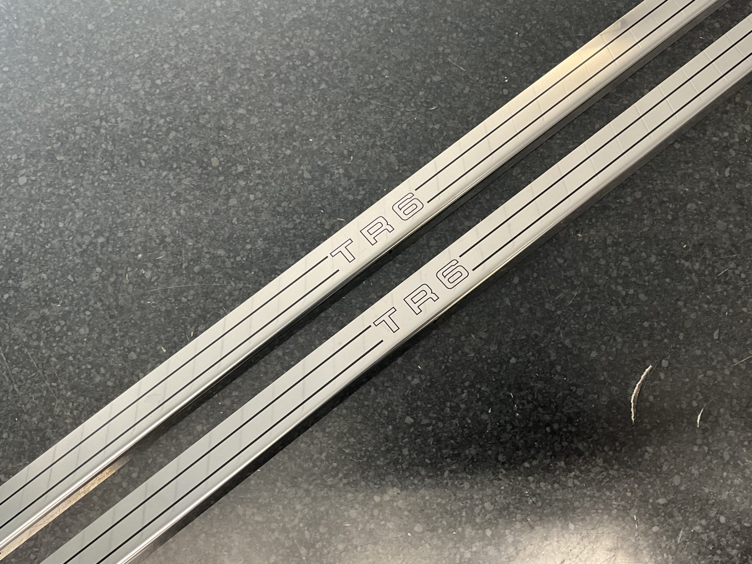 Triumph TR6 Logo Stainless Steel Kick Tread Threshold Plates