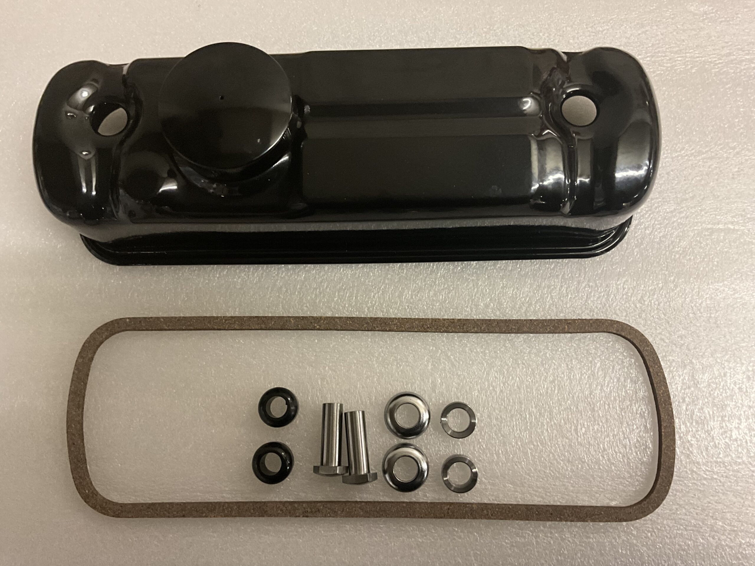 NEW A-SERIES CLASSIC MINI BLACK ROCKER COVER KIT FITTINGS, GASKET & CAP